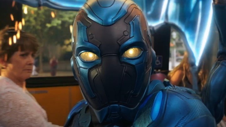 Xolo Maridueña as Blue Beetle in the DC Film