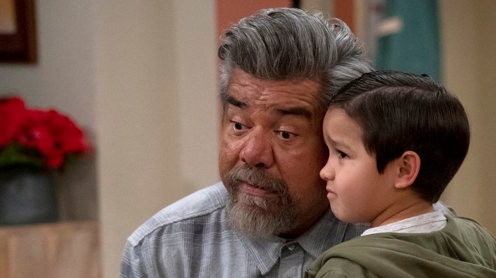 LOPEZ VS LOPEZ -- "Lopez vs Goosey" Episode 119 -- Pictured: (l-r) George Lopez as George, Brice Gonzalez as Chance -- (Photo by: Nicole Weingart/NBC)