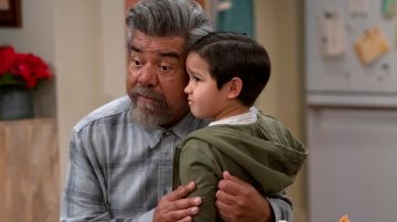 LOPEZ VS LOPEZ -- "Lopez vs Goosey" Episode 119 -- Pictured: (l-r) George Lopez as George, Brice Gonzalez as Chance -- (Photo by: Nicole Weingart/NBC)