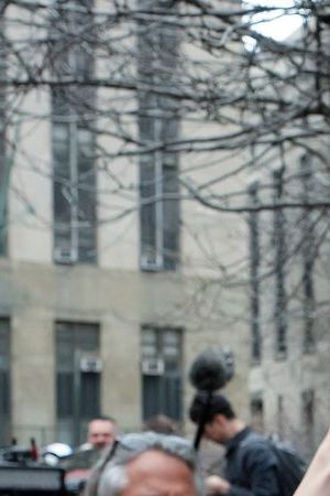 NEW YORK, NEW YORK - APRIL 04: U.S. Rep. George Santos (R-NY) walks through the crowd gathered outside the courthouse where former U.S. President Donald Trump will arrive later in the day for his arraignment on April 4, 2023 in New York City. With his indictment, Trump will become the first former U.S. president in history to be charged with a criminal offense. (Photo by Drew Angerer/Getty Images)