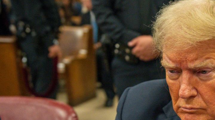 NEW YORK, NEW YORK - MAY 30: Former U.S. President Donald Trump appears in court for his hush money trial at Manhattan Criminal Court on May 30, 2024 in New York City. Judge Juan Merchan gave the jury instructions, and deliberations are entering their second day. The former president faces 34 felony counts of falsifying business records in the first of his criminal cases to go to trial. (Photo by Steven Hirsch-Pool/Getty Images)