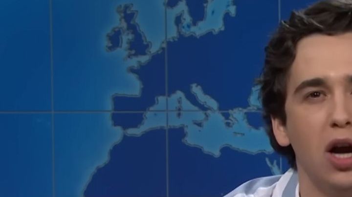 Marcello Hernández during SNL's Weekend Update