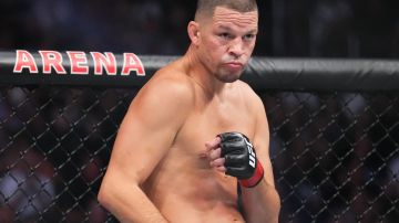 LAS VEGAS, NEVADA - SEPTEMBER 10: Nate Diaz prepares to fight Tony Ferguson in a welterweight fight during the UFC 279 event at T-Mobile Arena on September 10, 2022 in Las Vegas, Nevada. (Photo by Chris Unger/Zuffa LLC)