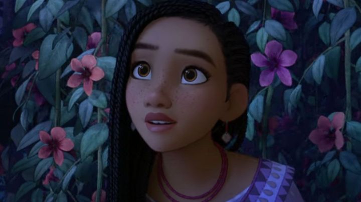 Asha (voiced by Arian Debose) in the trailer for Disney's Wish
