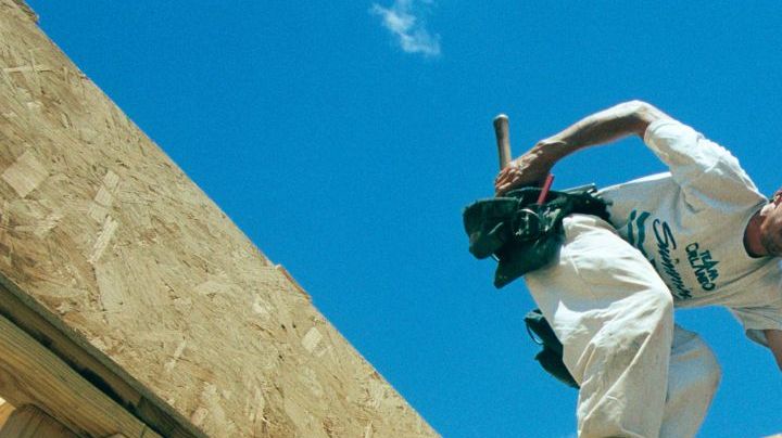 Florida, Orlando, Framing new housing - stock photo