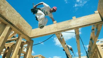 Florida, Orlando, Framing new housing - stock photo