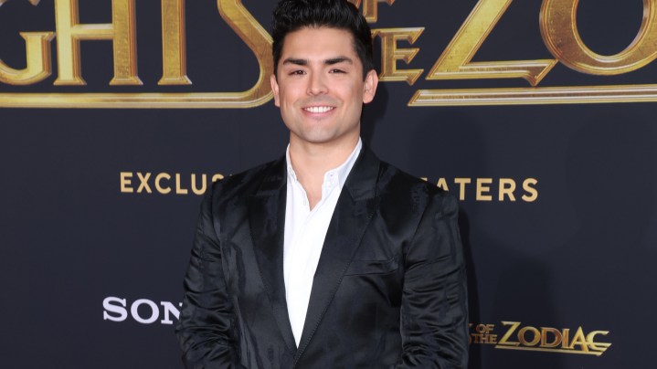 Diego Tinoco in Knights of the Zodiac aka Los Caballeros del Zodiaco
