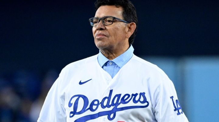 Los Angeles, CA - March 30: Fernando Valenzuela during Opening Day ceremonies prior to a baseball game between the Los Angeles Dodgers and the Arizona Diamondbacks at Dodger Stadium in Los Angeles on Thursday, March 30, 2023. (Photo by Keith Birmingham/MediaNews Group/Pasadena Star-News via Getty Images)