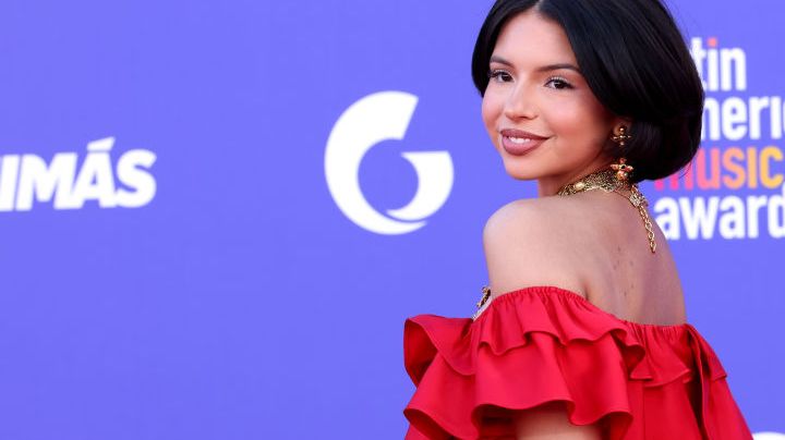 LAS VEGAS, NEVADA - APRIL 20: Ángela Aguilar attends the 2023 Latin American Music Awards at MGM Grand Garden Arena on April 20, 2023 in Las Vegas, Nevada. (Photo by Gabe Ginsberg/FilmMagic)