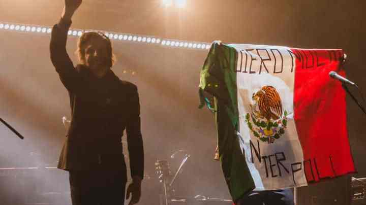 MONTERREY, MEXICO - MAY 18:  Interpol band says goodbye, during a concert at Auditorio Pabellón M on May 18, 2023 in Monterrey, Mexico. (Photo by Medios y Media/Getty Images)