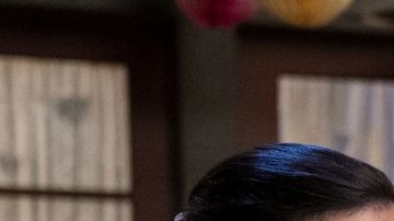 With Love season 2. Pictured (L-R): Gloria Calderón Kellett (Showrunner, Executive Producer, Gladys Delgado), Emeraude Toubia (Lily Diaz), Mark Indelicato (Jorge Diaz Jr.)