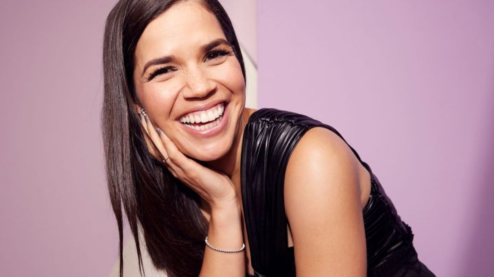 America Ferrera, star of Barbie, poses.