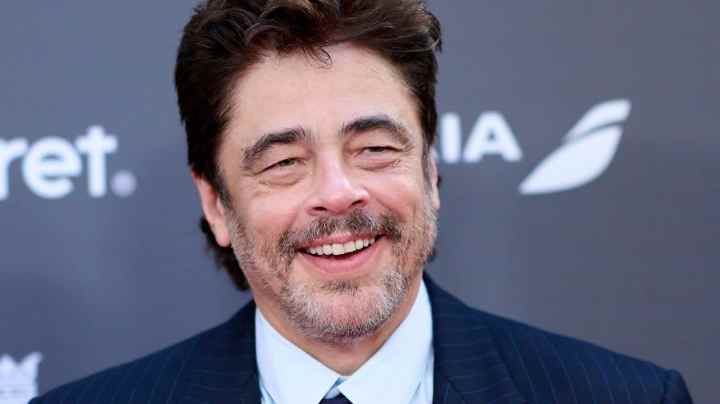 MADRID, SPAIN - APRIL 21: Actor Benicio Del Toro attends the photocall for the "Platino De Honor" award at the InterContinental Hotel on April 21, 2023 in Madrid, Spain. (Photo by Carlos Alvarez/WireImage)