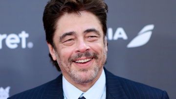 MADRID, SPAIN - APRIL 21: Actor Benicio Del Toro attends the photocall for the "Platino De Honor" award at the InterContinental Hotel on April 21, 2023 in Madrid, Spain. (Photo by Carlos Alvarez/WireImage)