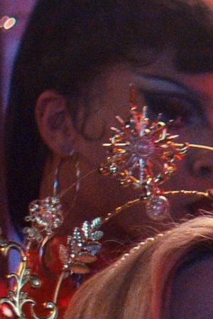 Glamorous. (L to R) Serena Tea as Serena Tea, Kim Cattrall as Madolyn, Miss Benny as Marco, Damian Terriquez as Dizmal in episode 105 of Glamorous. Cr. Courtesy Of Netflix © 2023