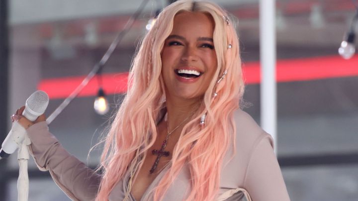 NEW YORK, NEW YORK - JUNE 30: Karol G performs on NBC's "Today" at Rockefeller Plaza on June 30, 2023 in New York City. (Photo by Dia Dipasupil/Getty Images)_Bichota Season