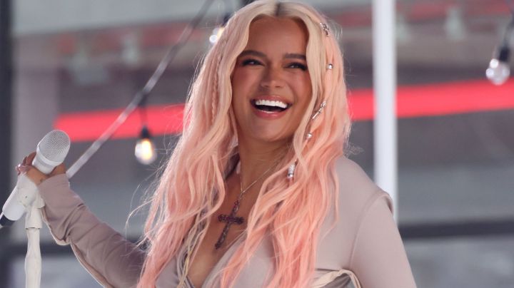 NEW YORK, NEW YORK - JUNE 30: Karol G performs on NBC's "Today" at Rockefeller Plaza on June 30, 2023 in New York City. (Photo by Dia Dipasupil/Getty Images)_Bichota Season