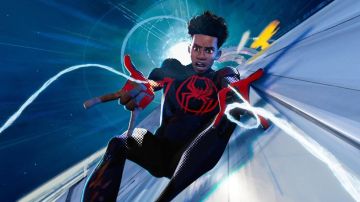 Latino superhero Miles Morales in Spider-Man: Across the Spider-Verse