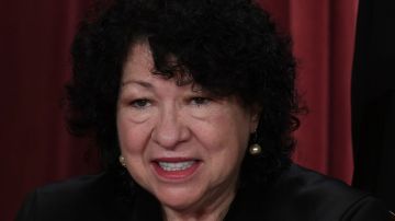 Associate US Supreme Court Justice Sonia Sotomayor poses for the official photo at the Supreme Court in Washington, DC on October 7, 2022. (Photo by OLIVIER DOULIERY / AFP) (Photo by OLIVIER DOULIERY/AFP via Getty Images)