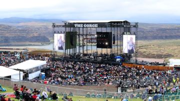 GEORGE, WASHINGTON - JUNE 09: Allison Russell performs in concert with Brandi Carlile at Gorge Amphitheatre on June 09, 2023 in George, Washington. (Photo by Gary Miller/Getty Images)