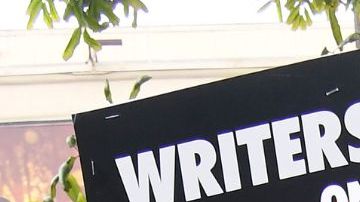 BURBANK, CALIFORNIA - MAY 24: Guild members participate in the Writers Guild Of America Strike: Superhero Day held in front of Warner Bros. Studios on May 24, 2023 in Burbank, California. (Photo by Albert L. Ortega/Getty Images)