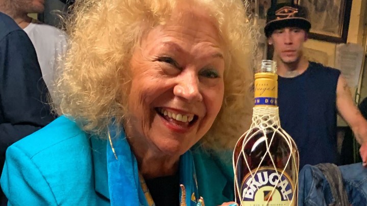 Maria "Toñita" Cay at the Carribbean Social Club Toñita's