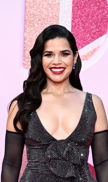 LONDON, ENGLAND - JULY 12: America Ferrera attends the "Barbie" European Premiere at Cineworld Leicester Square on July 12, 2023 in London, England. (Photo by Gareth Cattermole/Getty Images)
