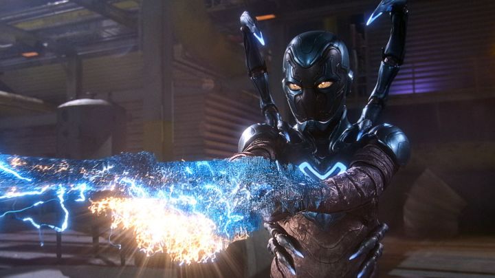 XOLO MARIDUEÑA as Jaime Reyes in Warner Bros. Pictures’ action adventure “BLUE BEETLE,” a Warner Bros. Pictures release. Courtesy of Warner Bros. Pictures/™ & © DC Comics.