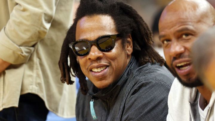 SAN FRANCISCO, CALIFORNIA - JUNE 02: Rapper, Jay Z looks on during the second quarter in Game One of the 2022 NBA Finals between the Golden State Warriors and the Boston Celtics at Chase Center on June 02, 2022 in San Francisco, California. NOTE TO USER: User expressly acknowledges and agrees that, by downloading and/or using this photograph, User is consenting to the terms and conditions of the Getty Images License Agreement. (Photo by Ezra Shaw/Getty Images)