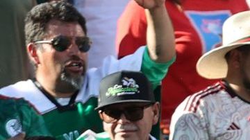 SANTA CLARA, CALIFORNIA - JULY 2: Fans of Mexico attend the match between Mexico and Qatar as part of the 2023 CONCACAF Gold Cup at Levi's Stadium on July 2, 2023 in Santa Clara, California. (Photo by Omar Vega/Getty Images)