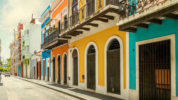 Colorful houses in old San Juan, Puerto Rico