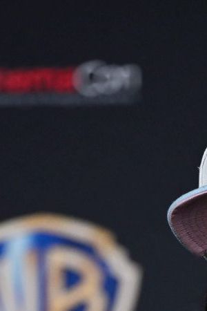 Angel Manuel Soto attends the Warner Bros. presentation of "Blue Beetle" during CinemaCon, the official convention of the National Association of Theatre Owners, at The Colosseum at Caesars Palace on April 25, 2023 in Las Vegas, Nevada. (Photo by Bridget BENNETT / AFP) (Photo by BRIDGET BENNETT/AFP via Getty Images)