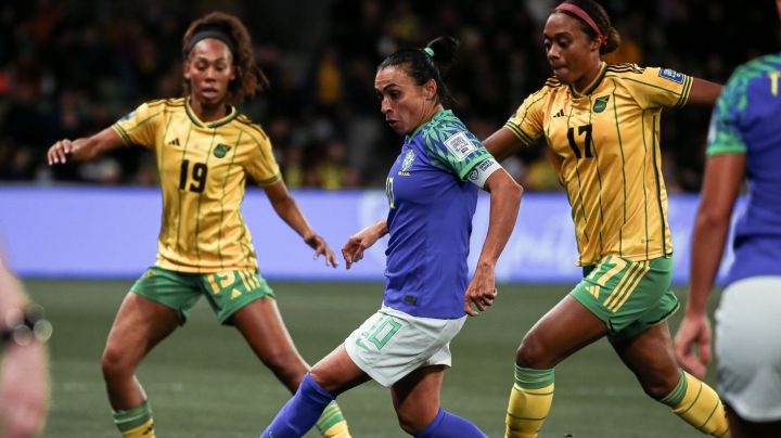 MELBOURNE, AUSTRALIA - AUGUST 2: Marta of Brazil controls the ball during the FIFA Women's World Cup Australia & New Zealand 2023 Group F match between Jamaica and Brazil at Melbourne Rectangular Stadium on August 2, 2023 in Melbourne, Australia. (Photo by Andrew Wiseman / DeFodi Images via Getty Images)