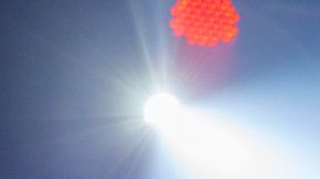 Mon Laferte singing at concert In Barcelona.