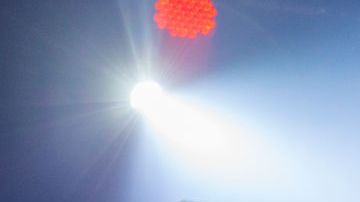Mon Laferte singing at concert In Barcelona.