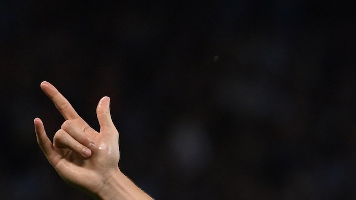 MANCHESTER, ENGLAND - AUGUST 19: Julian Alvarez of Manchester City celebrates the first goal during the Premier League match between Manchester City and Newcastle United at Etihad Stadium on August 19, 2023 in Manchester, United Kingdom. (Photo by Neal Simpson/Sportsphoto/Allstar via Getty Images)