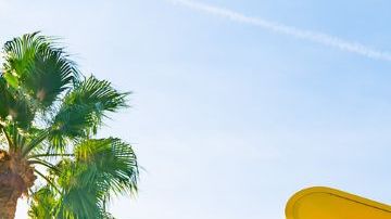 HOLLYWOOD, CA - OCTOBER 21: General view of the In-N-Out Burger on Sunset Blvd on October 21, 2021 in Hollywood, California. (Photo by AaronP/Bauer-Griffin/GC Images)