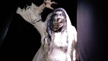 Universal City, CA - September 08:Inside the La Llorona maze at the opening of Hollywood Horror Nights at Universal Studios Hollywood Thursday, September 9, 2022. (Photo by David Crane/MediaNews Group/Los Angeles Daily News via Getty Images)