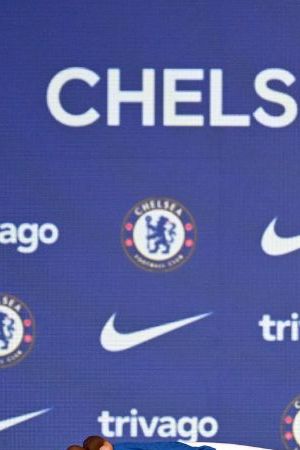 COBHAM, ENGLAND - AUGUST 14: Chelsea Unveil New Signing Moises Caicedo at Chelsea Training Ground on August 14, 2023 in Cobham, England. (Photo by Darren Walsh/Chelsea FC via Getty Images)