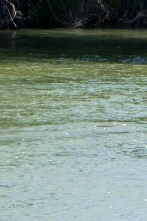 River barrier placed on the water along the Rio Grande border with Mexico in Eagle Pass, Texas, on July 15, 2023, to prevent migrants from entering the US. The buoy installation is part of an operation Texas is pursuing to secure its borders, but activists and some legislators say Governor Greg Abbott is exceeding his authority. (Photo by SUZANNE CORDEIRO / AFP) (Photo by SUZANNE CORDEIRO/AFP via Getty Images)