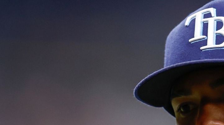 ST PETERSBURG, FLORIDA - AUGUST 12: Wander Franco #5 of the Tampa Bay Rays looks on during the fifth inning against the Cleveland Guardians at Tropicana Field on August 12, 2023 in St Petersburg, Florida. (Photo by Douglas P. DeFelice/Getty Images)