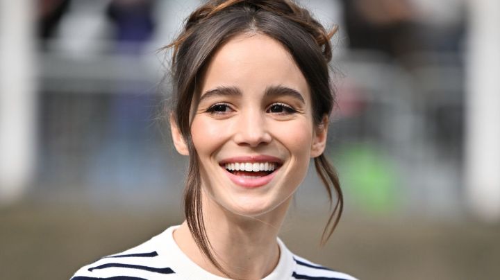 PARIS, FRANCE - MARCH 07: Alba Baptista attends the Miu Miu Womenswear Fall Winter 2023-2024 show as part of Paris Fashion Week on March 07, 2023 in Paris, France. (Photo by Stephane Cardinale - Corbis/Corbis via Getty Images)