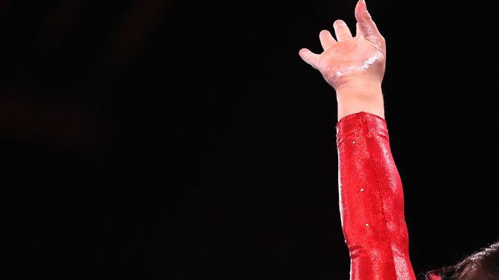 TOKYO, JAPAN - AUGUST 01: Alexa Moreno of Team Mexico competes in the Women's Vault Final on day nine of the Tokyo 2020 Olympic Games at Ariake Gymnastics Centre on August 01, 2021 in Tokyo, Japan. (Photo by Laurence Griffiths/Getty Images)
