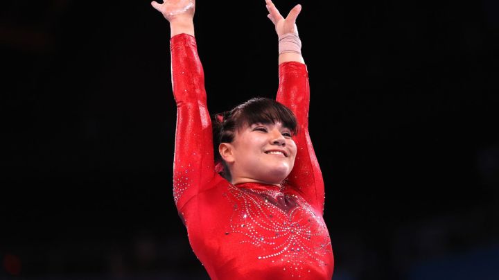 TOKYO, JAPAN - AUGUST 01: Alexa Moreno of Team Mexico competes in the Women's Vault Final on day nine of the Tokyo 2020 Olympic Games at Ariake Gymnastics Centre on August 01, 2021 in Tokyo, Japan. (Photo by Laurence Griffiths/Getty Images)