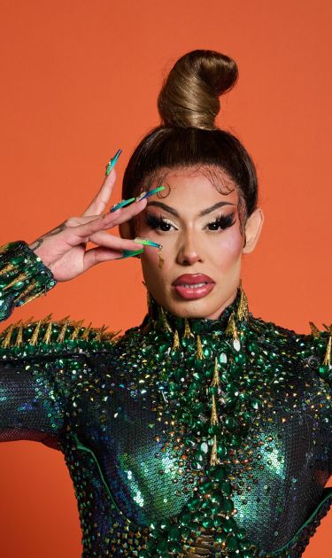 LONDON, ENGLAND - NOVEMBER 25: Grag Queenposes during a portrait session at the GAY TIMES Honours Awards 2022, held at Magazine London on November 25, 2022 in London, England. (Photo by Gareth Cattermole/Getty Images for GAY TIMES)