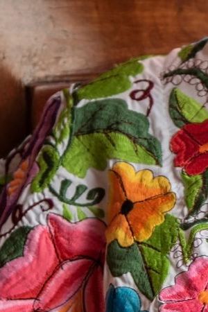 Young smiling girl inviting tourism to visit Merida in the Yucatan peninsula