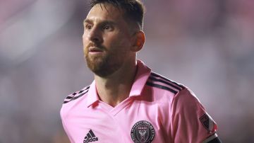 FORT LAUDERDALE, FLORIDA - AUGUST 30: Lionel Messi #10 of Inter Miami CF looks on in the second half during a match between Nashville SC and Inter Miami CF at DRV PNK Stadium on August 30, 2023 in Fort Lauderdale, Florida. (Photo by Megan Briggs/Getty Images)