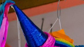 Pinata Hanging from the Ceiling of a Supermarket in Mexico City