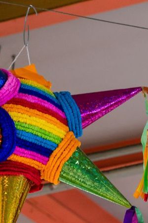 Pinata Hanging from the Ceiling of a Supermarket in Mexico City