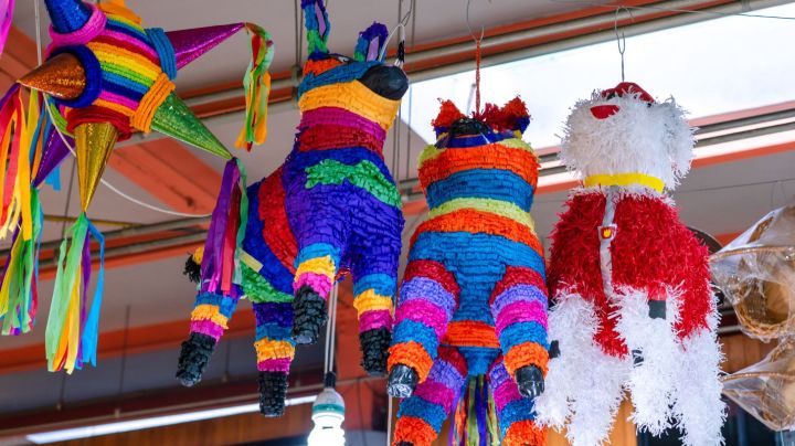 Pinata Hanging from the Ceiling of a Supermarket in Mexico City